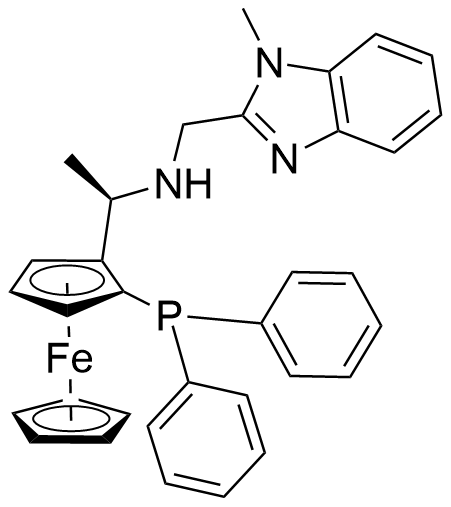 （1R）-1-（二苯基膦基）-2-[（1R）-1-[[（1-甲基-1H-苯并咪唑-2-基）甲基]氨基]乙基]二茂铁