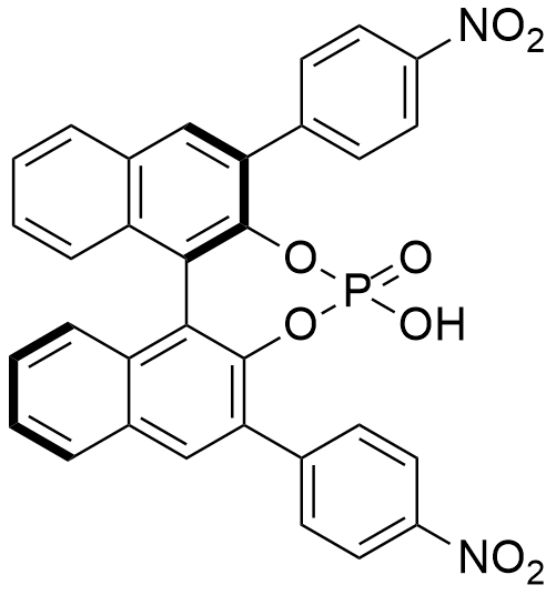 (R)-3,3'-双(4-硝基苯基)-1,1'-联萘酚磷酸酯