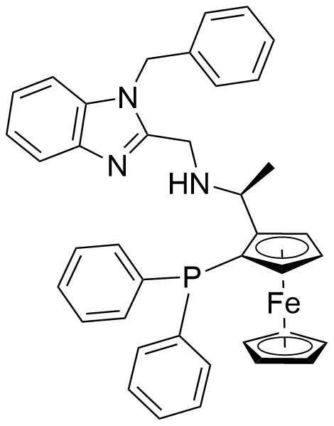（1S）-1-（二苯基膦基）-2-[（1S）-1-[[[1-（苯基甲基）-1H-苯并咪唑-2-基]甲基]氨基]乙基]二茂铁