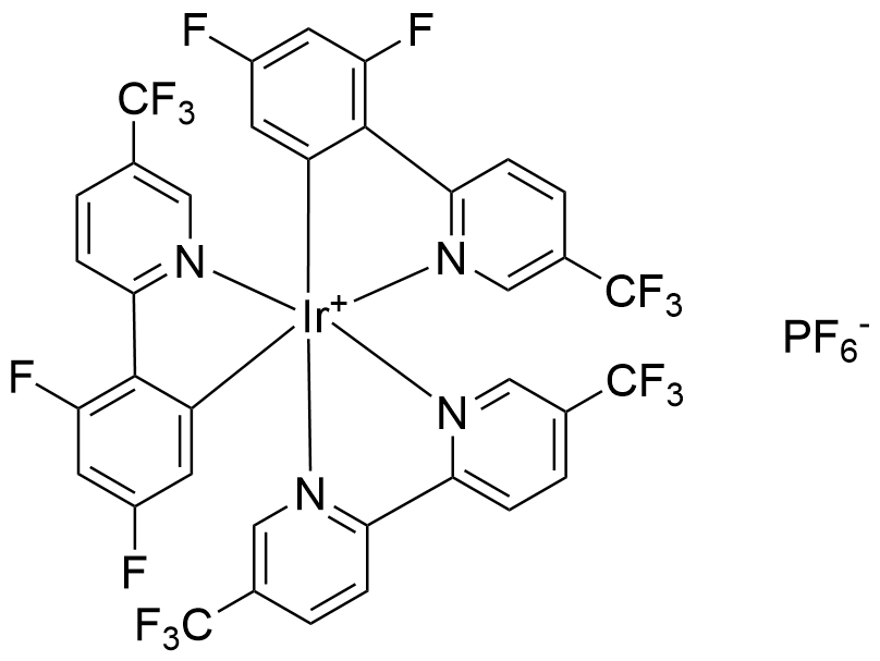 [5,5'-双(三氟甲基)-2,2'-联吡啶-κN,κN]双[3,5-二氟-2- [5-(三氟甲基)-2-吡啶基-κN]苯基]六氟磷酸铱