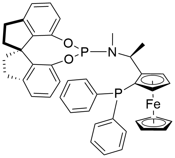 （1S）-1-（二苯基膦基）-2-[（1S”-1-[甲基[（11aR）-10,11,12,13-四氢二茚并[7,1-de:1′，7′-fg][1,3,2]二氧膦-5-基]氨基]乙基]二茂铁