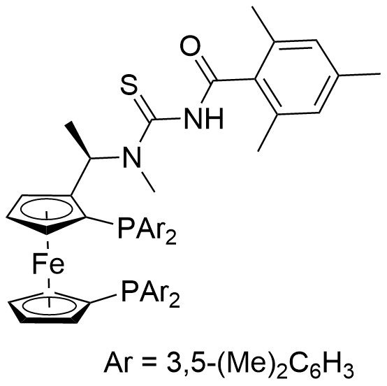 （2R）-1-[（1R）-1-[[（2,4,6-三甲基）苯甲酰基]氨基]硫氧甲基]甲基氨基]乙基]-1′，2-双（二（3,5-二甲基）苯基膦基）二茂铁
