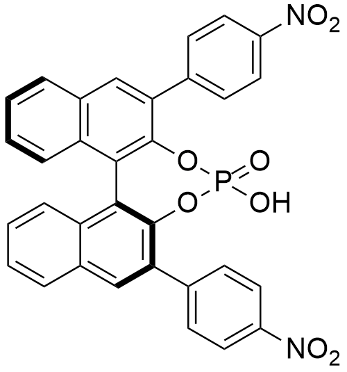 (S)-3,3'-双(4-硝基苯基)-1,1'-联萘酚磷酸酯